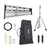 Drums: VEVOR 30 Note Glockenspiel Xylophone Bell Kit, Professional Percussion Instrument Set with Mallets, Drum Sticks, Music Stand,  8" Practice Pad, Adjustable Stand and Carrying Bag for Students & Adults