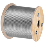 Automotive Repair & Speciality Tools: VEVOR 1/8 Stainless Steel Cable Railing 500ft, Wire Rope 316 Marine Grade, Braided Aircraft Cable 7x7 Strands Construction for Deck Rail Balusters Stair Handrail Porch Fence