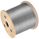 Automotive Repair & Speciality Tools: VEVOR 1/8 Stainless Steel Cable Railing 500ft, Wire Rope 316 Marine Grade, Braided Aircraft Cable 7x7 Strands Construction for Deck Rail Balusters Stair Handrail Porch Fence