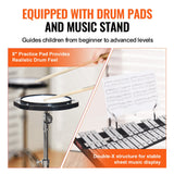 Drums: VEVOR 32 Note Glockenspiel Xylophone Bell Kit, Professional Percussion Instrument Set with Mallets, Drum Sticks, Music Stand,  8" Practice Pad, Adjustable Stand and Carrying Bag for Students & Adults
