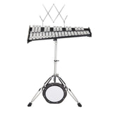 Drums: VEVOR 32 Note Glockenspiel Xylophone Bell Kit, Professional Percussion Instrument Set with Mallets, Drum Sticks, Music Stand,  8" Practice Pad, Adjustable Stand and Carrying Bag for Students & Adults