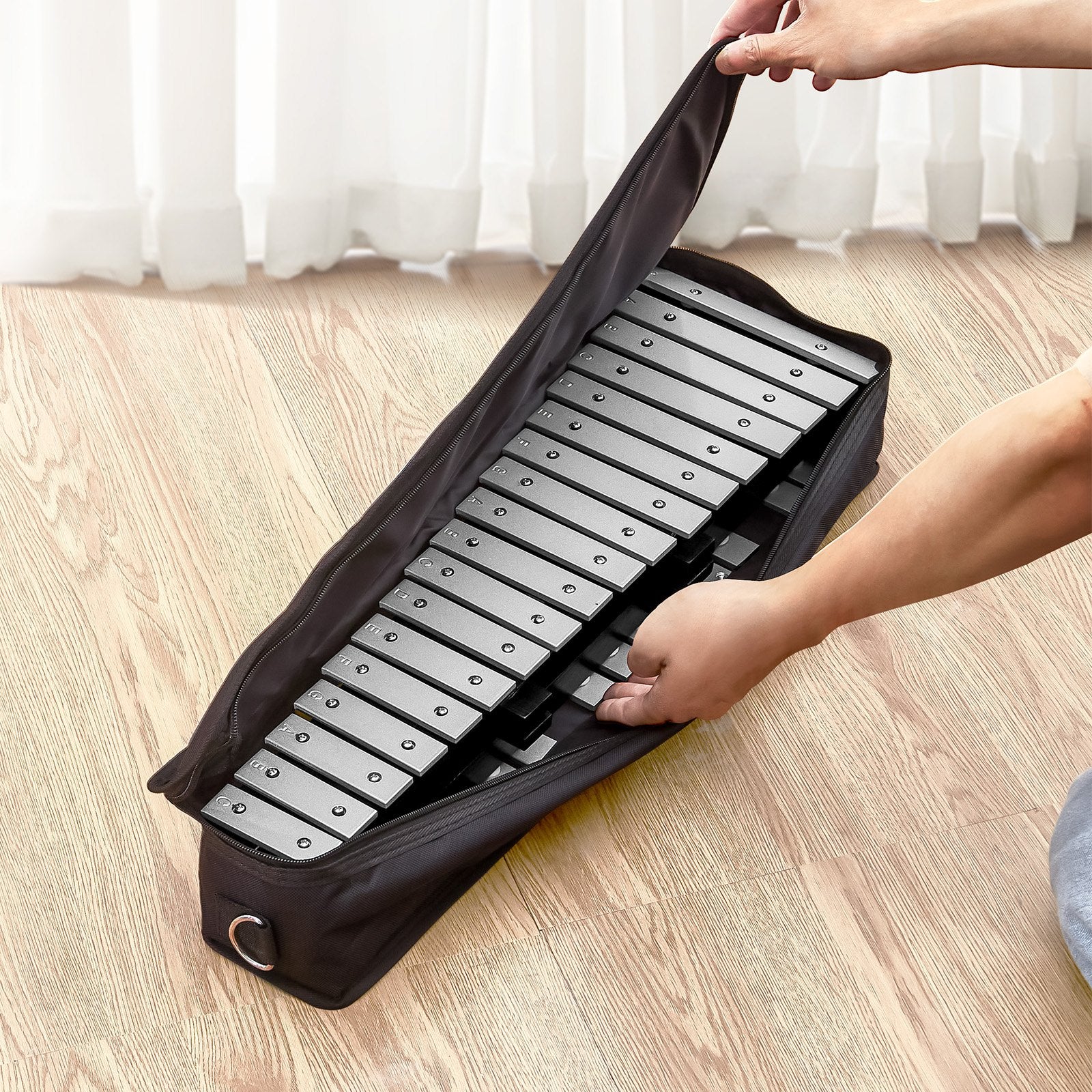 Mouse & Accessories: VEVOR 32 Note Glockenspiel Xylophone Bell Kit, Percussion Instrument with Mallets, Drum Sticks and Carrying Bag, Professional Glockenspiel Xylophone Percussion Instrument Set for Adults & Students