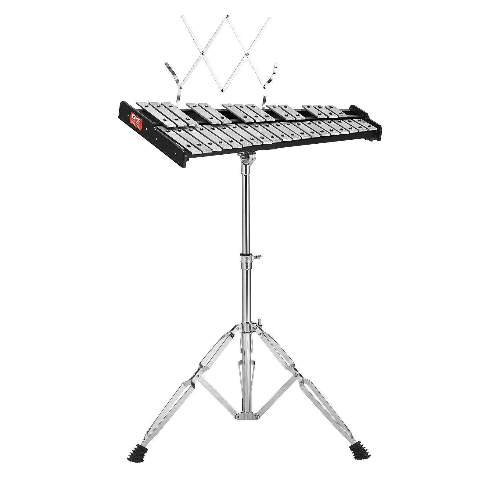 Drums: VEVOR 32 Note Glockenspiel Xylophone Bell Kit, Professional Percussion Instrument Set with Mallets, Drum Sticks, Music Stand, Adjustable Stand and Carrying Bag for Students & Adults