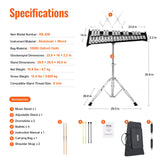Drums: VEVOR 32 Note Glockenspiel Xylophone Bell Kit, Professional Percussion Instrument Set with Mallets, Drum Sticks, Music Stand, Adjustable Stand and Carrying Bag for Students & Adults