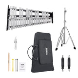 Drums: VEVOR 32 Note Glockenspiel Xylophone Bell Kit, Professional Percussion Instrument Set with Mallets, Drum Sticks, Music Stand, Adjustable Stand and Carrying Bag for Students & Adults