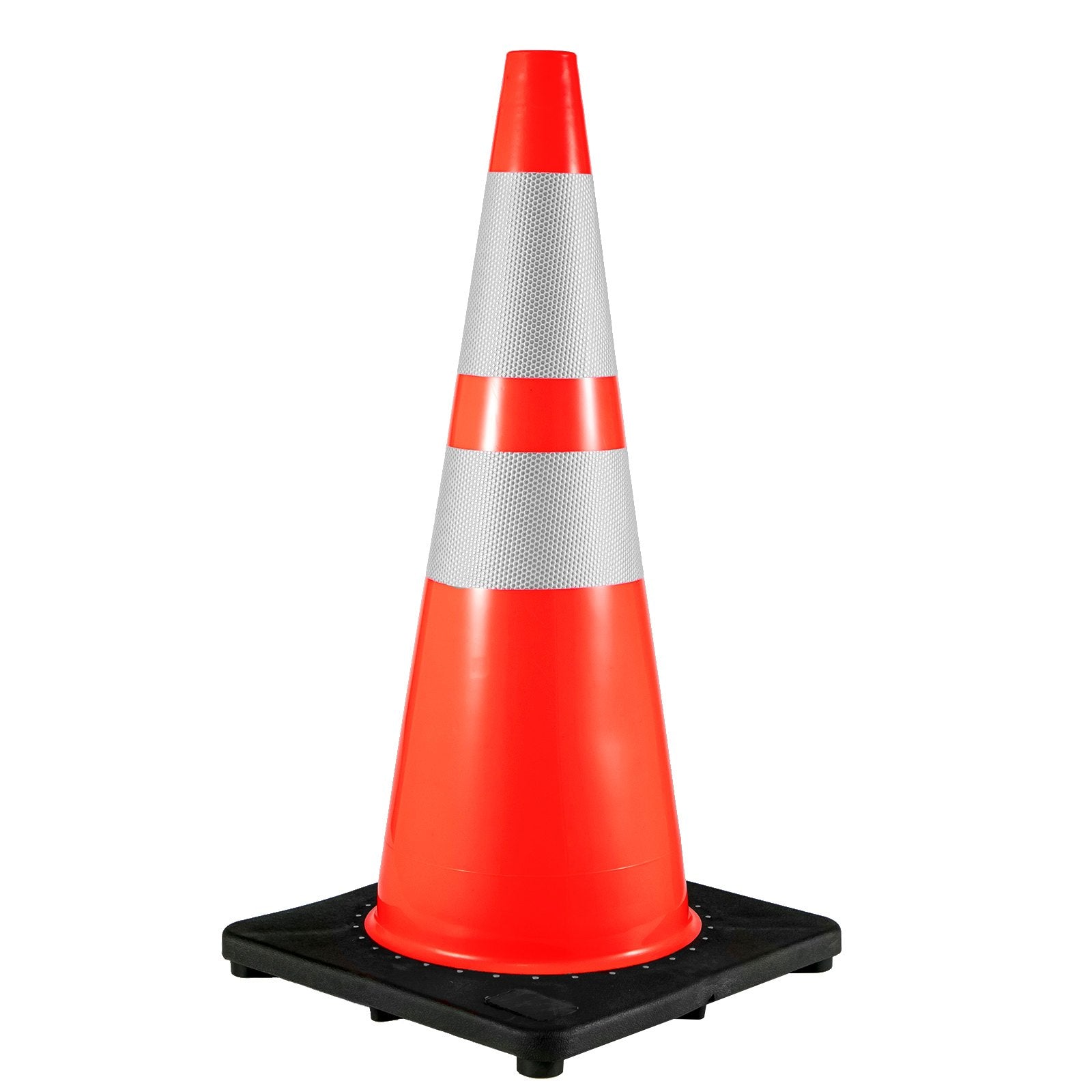 Automotive Decor: VEVOR 6Pack 36" Traffic Cones, Safety Road Parking Cone with Black Weighted Base, PVC Orange Traffic Safety Cones, Hazard Cones Reflective Collars for Construction Traffic Parking