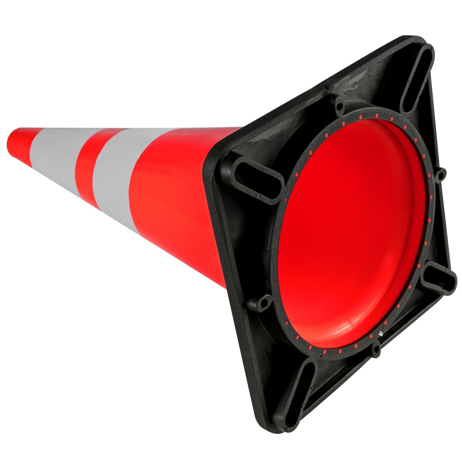 Automotive Decor: VEVOR 6Pack 36" Traffic Cones, Safety Road Parking Cone with Black Weighted Base, PVC Orange Traffic Safety Cones, Hazard Cones Reflective Collars for Construction Traffic Parking