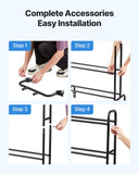 Water Filtration Accessories: VEVOR 3D Printer Filament Storage Rack, 4 Tier Heavy Duty Storage Shelf, Rolling Filament Spool Holders Racks with Wheels, Filaments Organzied for 3D Printing Station, Office, Workshop (Shelf Only)