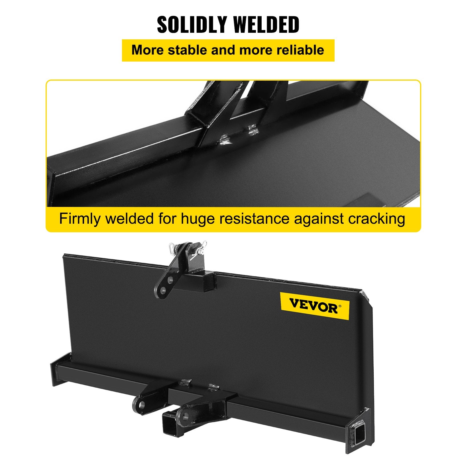 Automotive Parts: VEVOR 3 Point Attachment Adapter Skid Steer Trailer Hitch Front Loader Case