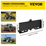 Automotive Parts: VEVOR 3 Point Attachment Adapter Skid Steer Trailer Hitch Front Loader Case