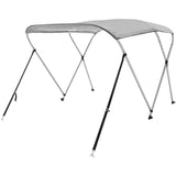 Canopies & Gazebos: VEVOR 3 Bow Bimini Top Boat Cover, 900D Polyester Canopy with 1" Aluminum Alloy Frame, Waterproof and Sun Shade, Includes Storage Boot, 2 Support Poles, 4 Straps, 6'L x 46"H x 67"-72"W, Light Grey