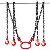 Building Materials: VEVOR Chain Sling 5/16" X 10' Engine Lift Chain G80 Alloy Steel Engine Chain Hoist Lifts 3 Ton with 4 Leg Grab Hooks and Adjuster