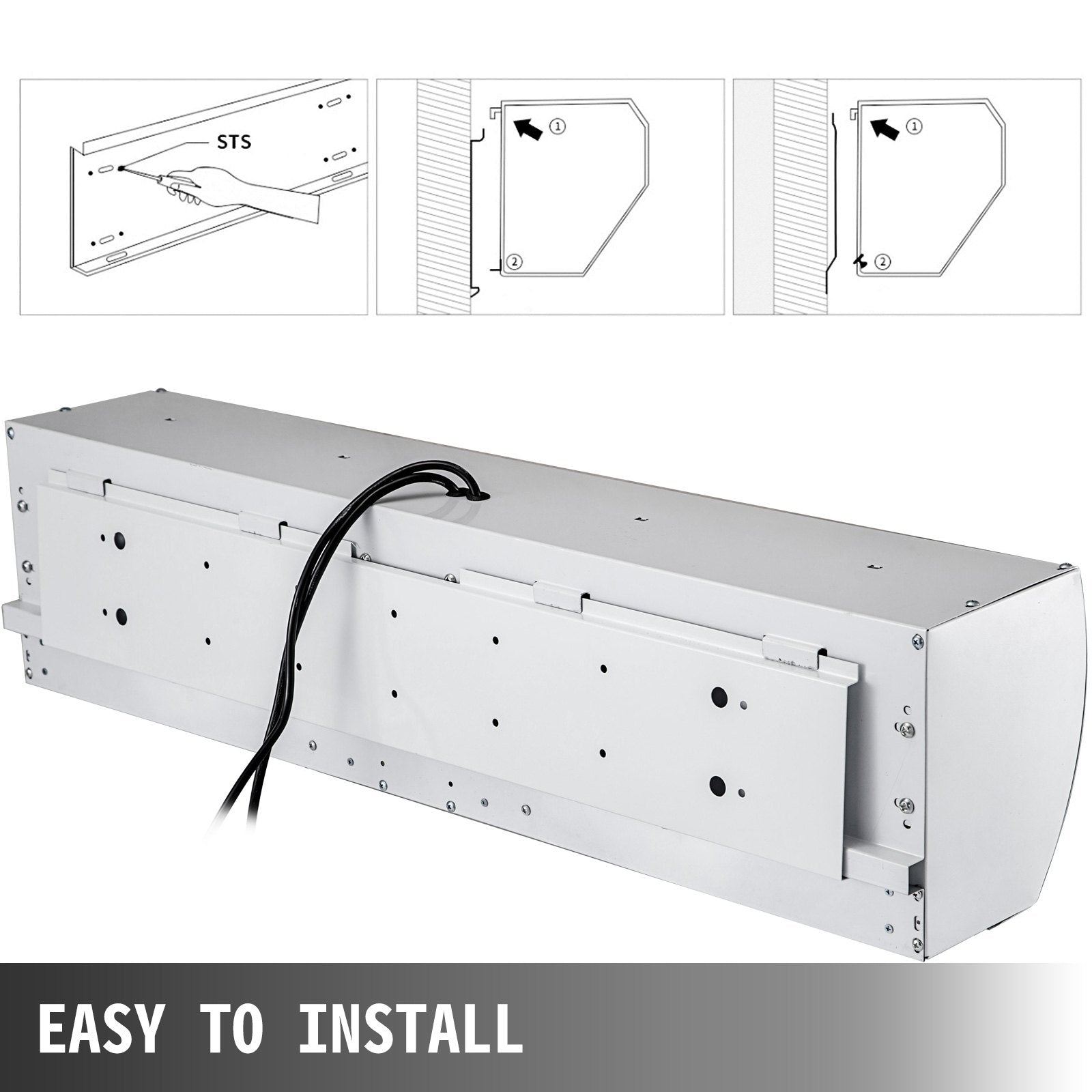 Curtain Accessories: Vevor 900mm Overhead Door Electric Air Curtain w/Limit Switch 3 Speeds Commercial