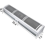 Curtain Accessories: Vevor 900mm Overhead Door Electric Air Curtain w/Limit Switch 3 Speeds Commercial