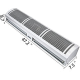 Curtain Accessories: VEVOR Air Curtain, 1.2m Electric Wind Curtain with Limit Switch, Max. 2204 CFM Air Flow, 3 Speeds Control Commercial Indoor Air Curtain, Ideal for Shops, Buildings