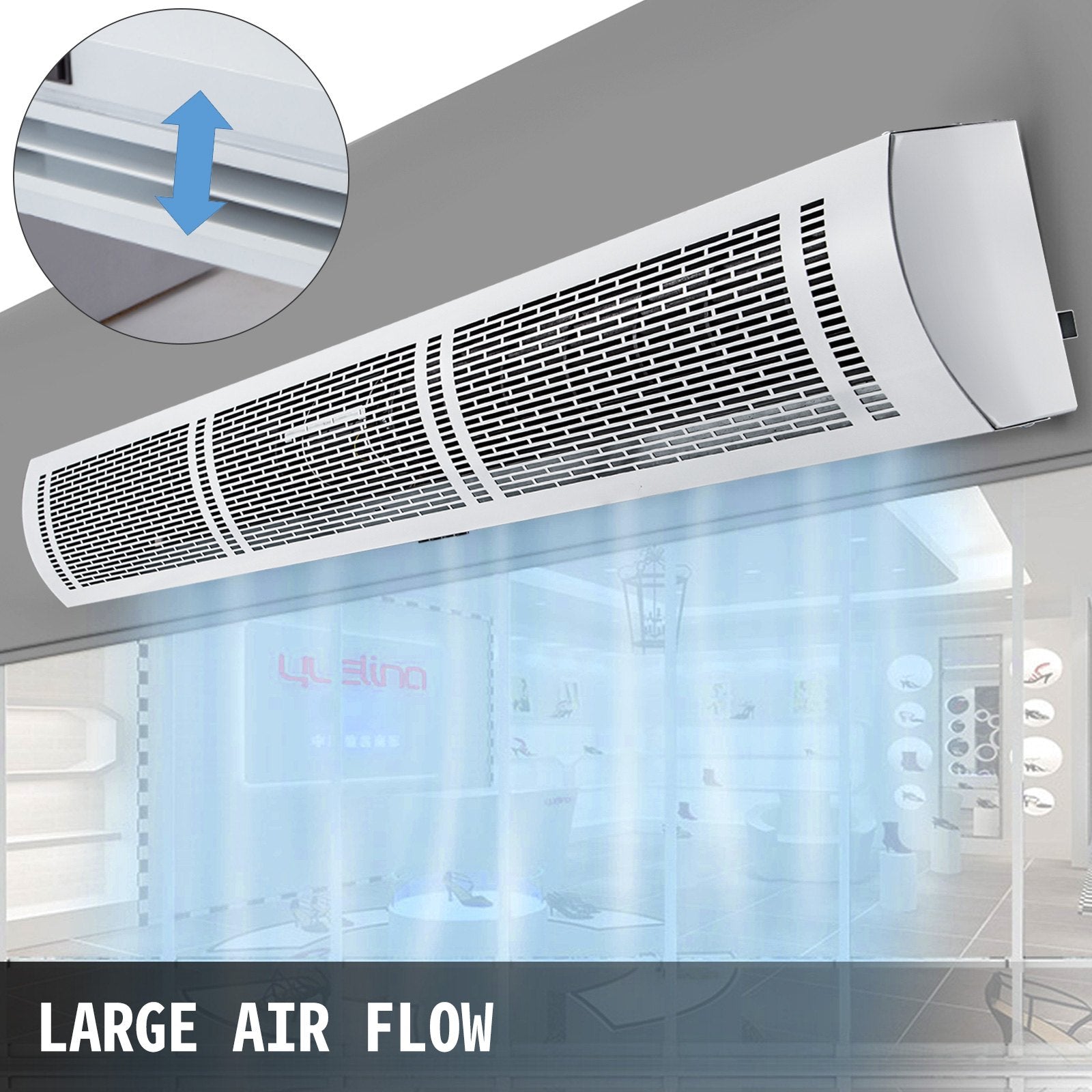 Curtain Accessories: Vevor Air Curtain Door Air Curtain, 3 Adjustable Speeds 60-Inch Air Curtain Commercial
