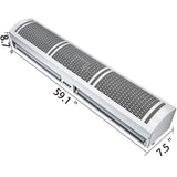Curtain Accessories: Vevor Air Curtain Door Air Curtain, 3 Adjustable Speeds 60-Inch Air Curtain Commercial