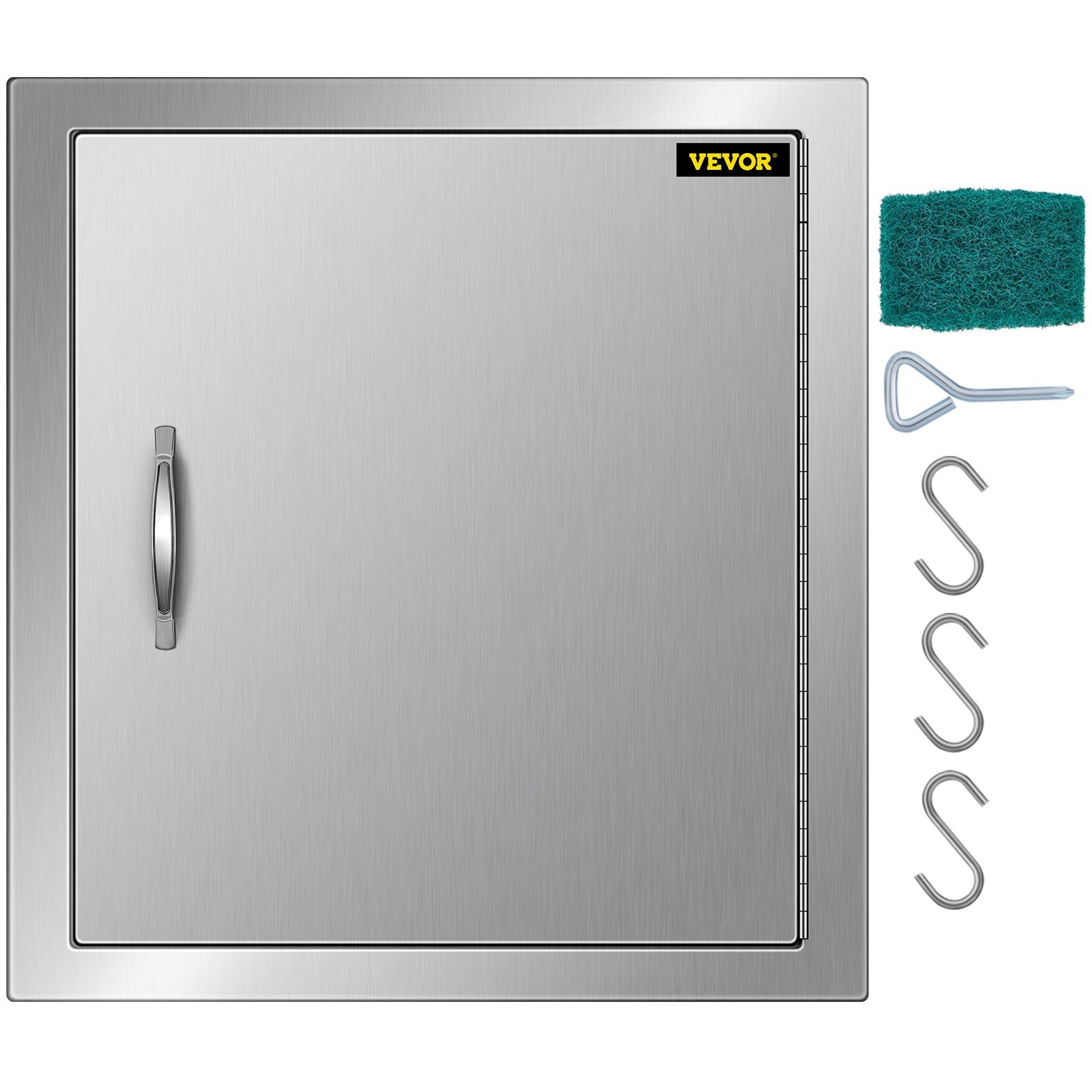 BBQ Tools: 46X51CM Outdoor Kitchen BBQ Door Commercial Stainless Steel Single Access Door