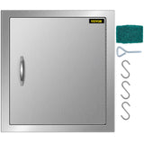 BBQ Tools: 46X51CM Outdoor Kitchen BBQ Door Commercial Stainless Steel Single Access Door