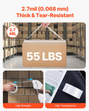 Tape & Dispensers: VEVOR Packing Tape 18 Rolls 65 Yards Heavy Duty Clear Packing Tapes 2.7 Mil