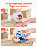 Tape & Dispensers: VEVOR Clear Packing Tape 6 Rolls 65 Yards Heavy Duty Clear Packing Tapes 2.7 Mil