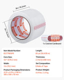 Tape & Dispensers: VEVOR Clear Packing Tape 6 Rolls 65 Yards Heavy Duty Clear Packing Tapes 2.7 Mil