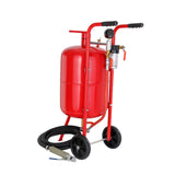 Gardening Tools: VEVOR 10Gal/40L Sandblaster Equipped w/Nozzle Shut-Off Valve Pressure Gauge Ceramic Nozzle Rubber Wheels Grit Power Sand Blasters Portable Sandblasting Equipment