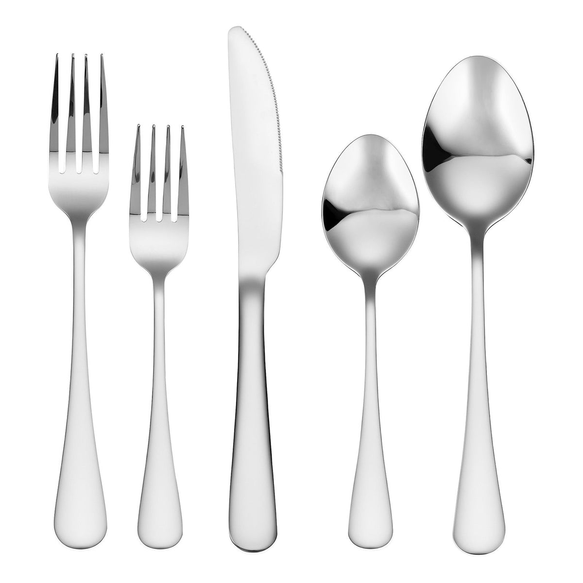 30-Piece Silverware Set, Food-Grade Stainless Steel Flatware Utensils, Mirror Finished Cutlery Set, Dishwasher Safe Eating Tableware for Kitchen Home, Service for 6, Include Knife Fork Spoon
