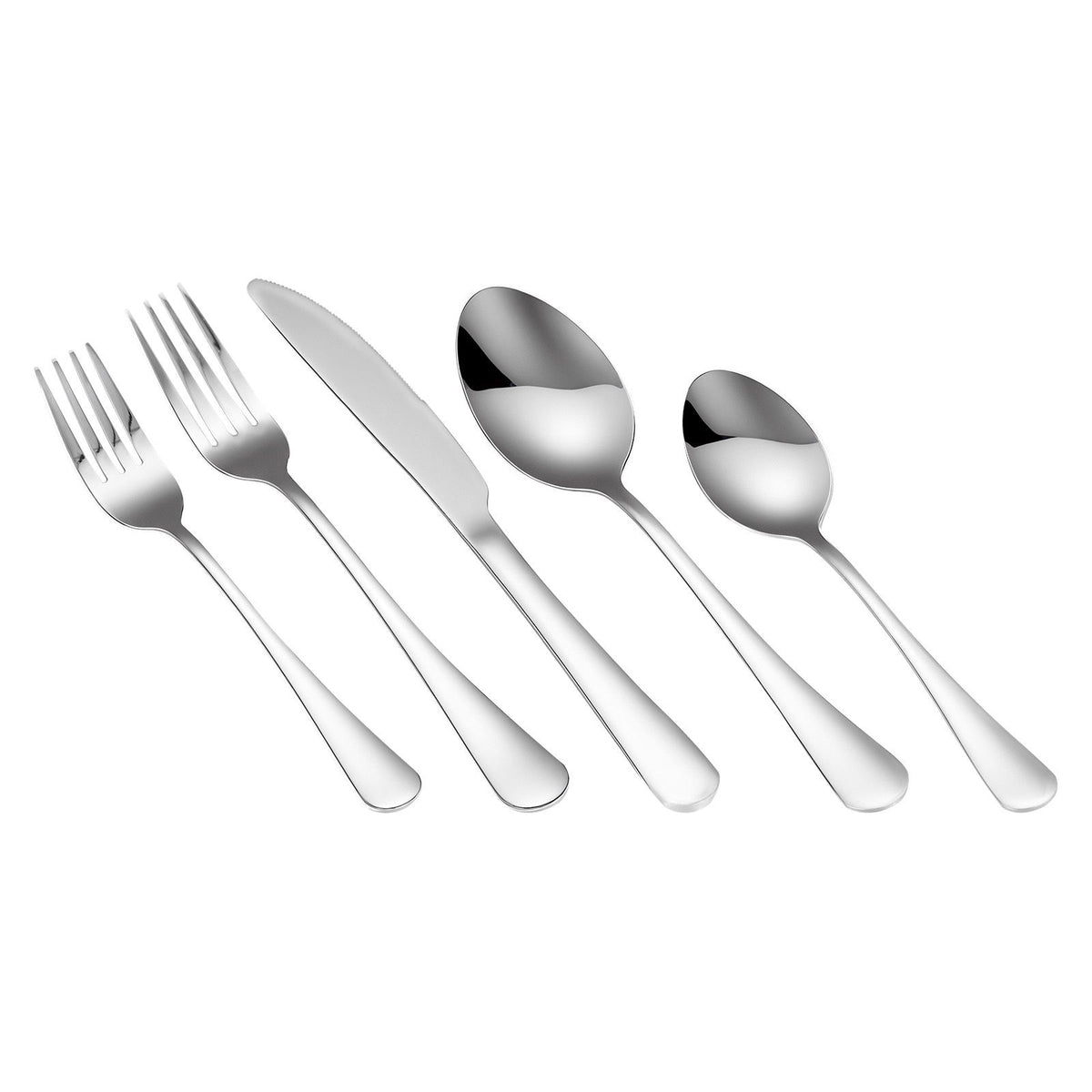 30-Piece Silverware Set, Food-Grade Stainless Steel Flatware Utensils, Mirror Finished Cutlery Set, Dishwasher Safe Eating Tableware for Kitchen Home, Service for 6, Include Knife Fork Spoon