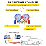 Automotive Repair & Speciality Tools: VEVOR Vacuum Pump 4.8CFM 1/3HP Air Vacuum Pump HVAC A/C Air Refrigerant Rotary Vane Vacuum Pump Single Stage 4 Valve AC Manifold Gauge Set (4.8CFM1/3HP)