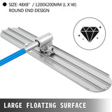 Masonry Tools: VEVOR Bull Float Magnesium Concrete Float 48 x 8" Round End Concrete Float Tool Cement Tool Bull Concrete Kit Bull Float with 4 Float Handle Bull Float Bracket Concrete Tools Finishing Bull Float