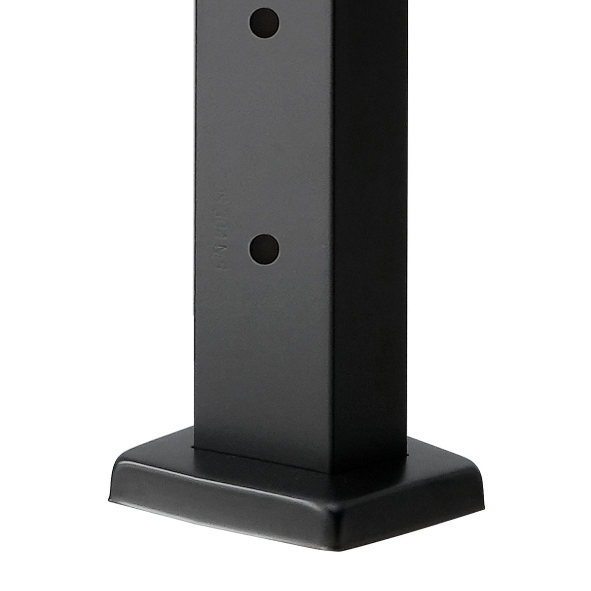 4-Pack Cable Railing Post, 1067x25x50 mm Horizontal-Hole Deck Railing Post with Pre-Drilled Holes, Stainless Steel Cable Rail Post with Horizontal and Curved Bracket, Black, 4JZLGZXHS106REP67001V0