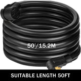 Automotive Repair & Speciality Tools: VEVOR 50Ft 50 Amp RV Power Cord Durable Heavy Duty RV Extension Cord Copper Wire RV Cord Power Supply Cable for Trailer Motorhome Camper