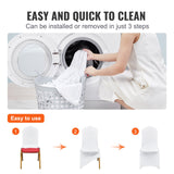Women's Uggs & Slippers: VEVOR Stretch Spandex Folding Chair Covers, Universal Fitted Chair Cover, Removable Washable Protective Slipcovers, for Wedding, Holiday, Banquet, Party, Celebration, Dining (50PCS White)