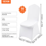 Women's Uggs & Slippers: VEVOR Stretch Spandex Folding Chair Covers, Universal Fitted Chair Cover, Removable Washable Protective Slipcovers, for Wedding, Holiday, Banquet, Party, Celebration, Dining (50PCS White)