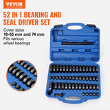 Automotive Decor: VEVOR 52 Pcs Custom Bushing Press Kit Transmission Wheel Bearing Race Seal Kit