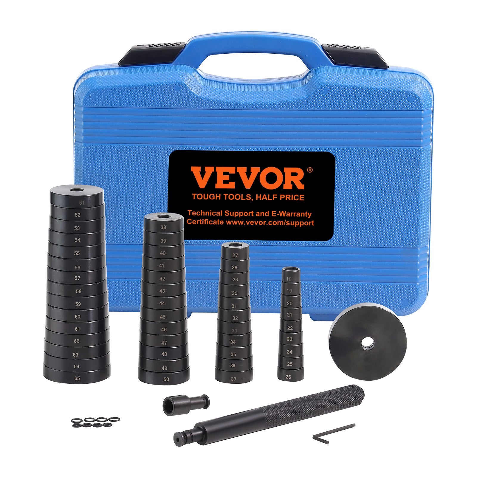Automotive Decor: VEVOR 52 Pcs Custom Bushing Press Kit Transmission Wheel Bearing Race Seal Kit