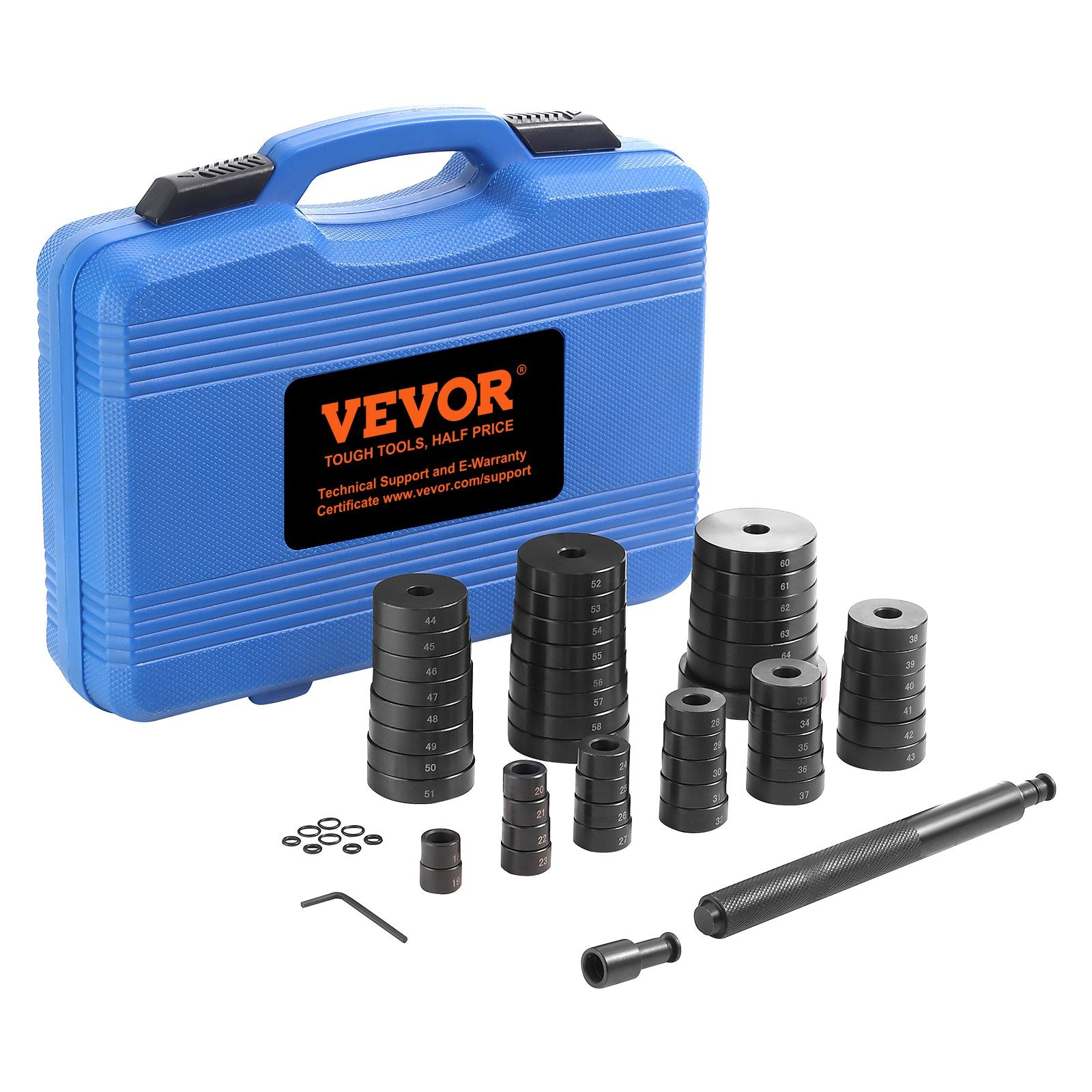 Automotive Decor: VEVOR 52 Pcs Custom Bushing Press Kit Transmission Wheel Bearing Race Seal Kit