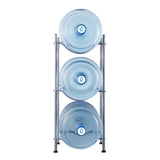 Fencing: VEVOR 3 Tiers Water Jug Holder, 5 Gallon Water Bottle Holder, Single Row Water Bottle Rack for 3 Bottles, Heavy Duty Water Jug Rack for Kitchen, Office, Living Room, Silver