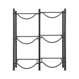Bath Caddies: VEVOR 3 Tiers Water Jug Holder, 5 Gallon Water Bottle Holder, Double Row Water Bottle Rack for 6 Bottles, Heavy Duty Water Jug Rack for Kitchen, Office, Living Room, Black
