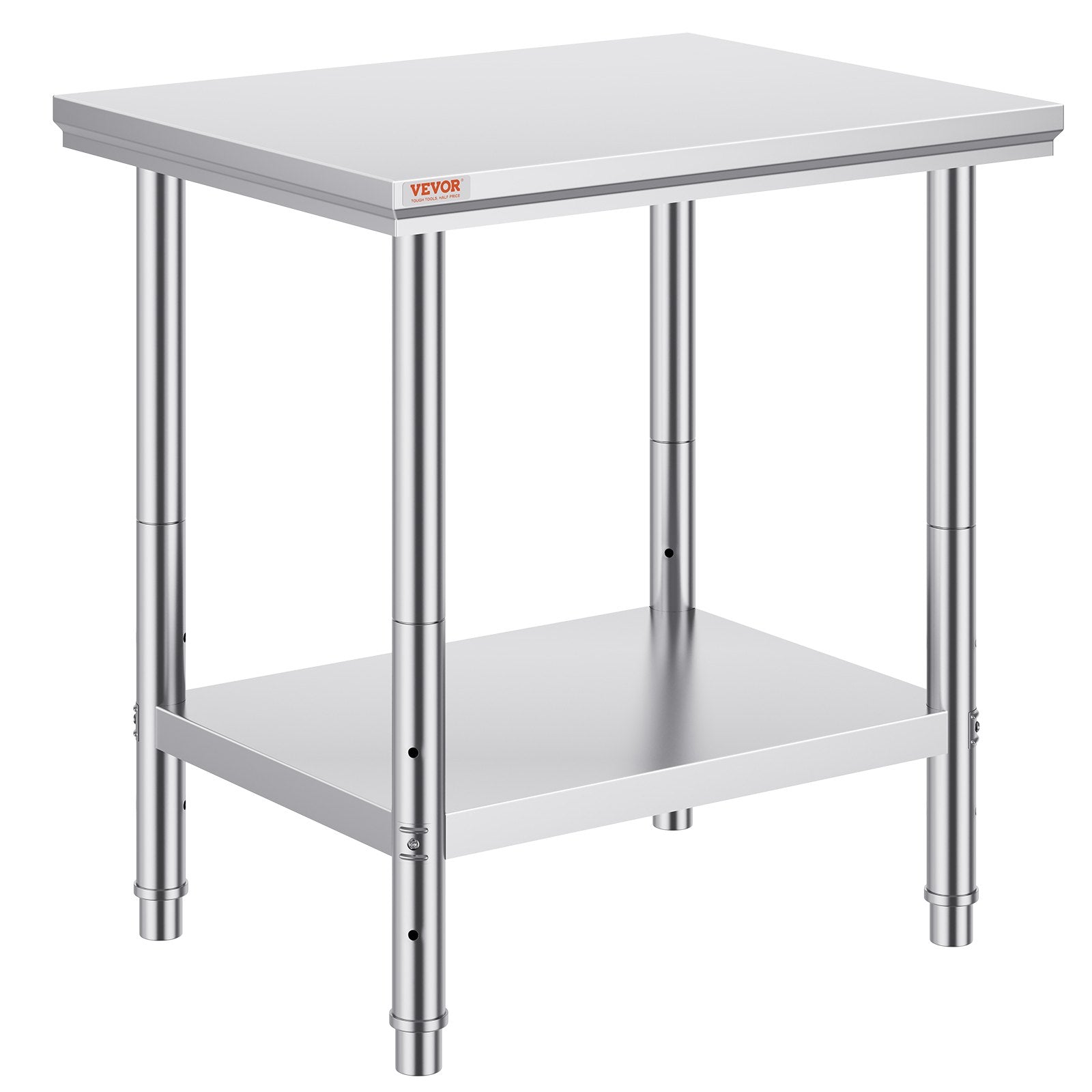 Basketball & Basketball Accessories: VEVOR Commercial Worktable & Workstation 24 x 30 x 32 Inch Stainless Steel Work Table Heavy Duty Commercial Food Prep Work Table for Home, Kitchen, Restaurant Metal Prep Table with Adjustable Feet