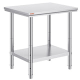 Basketball & Basketball Accessories: VEVOR Commercial Worktable & Workstation 24 x 30 x 32 Inch Stainless Steel Work Table Heavy Duty Commercial Food Prep Work Table for Home, Kitchen, Restaurant Metal Prep Table with Adjustable Feet