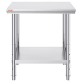 Basketball & Basketball Accessories: VEVOR Commercial Worktable & Workstation 24 x 30 x 32 Inch Stainless Steel Work Table Heavy Duty Commercial Food Prep Work Table for Home, Kitchen, Restaurant Metal Prep Table with Adjustable Feet