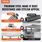 Outdoor Dining Sets: VEVOR 910x610mm Stainless Steel Kitchen Bench Commercial Work Food Prep Table