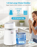 Distilling & Brewing: VEVOR 6L Water Distiller Home Countertop Purifier Machine 900W Plastic Container
