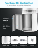 Distilling & Brewing: VEVOR 6L Water Distiller Home Countertop Purifier Machine 900W Plastic Container
