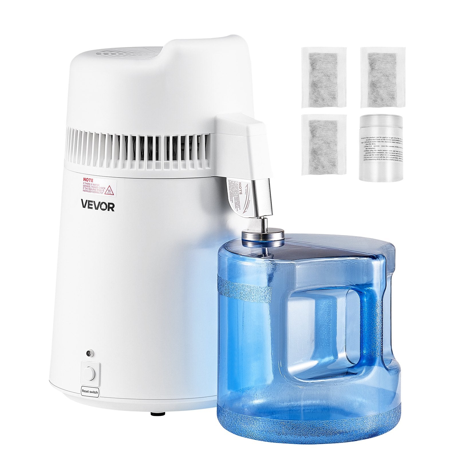 Distilling & Brewing: VEVOR 6L Water Distiller Home Countertop Purifier Machine 900W Plastic Container