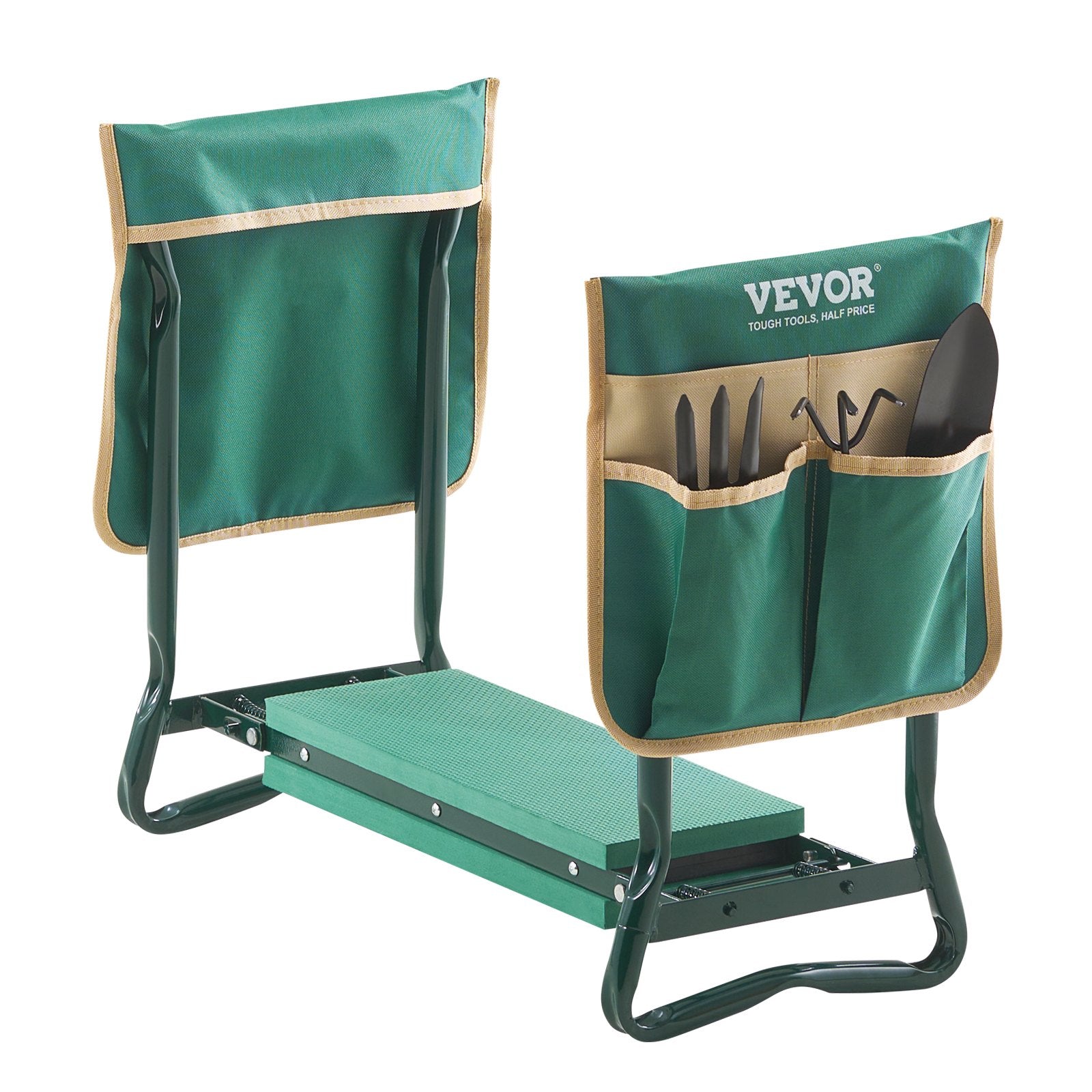 Mobility & Accessibility: VEVOR Garden Kneeler and Seat, 6 in Wide Kneeling Pad, Heavy Duty Garden Kneeling Stool, Folding Garden Seat with 2 Tool Bags, Relieve Knee & Back Pain, Portable Garden Bench for Women Grandparents