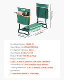 Mobility & Accessibility: VEVOR Garden Kneeler and Seat, 6 in Wide Kneeling Pad, Heavy Duty Garden Kneeling Stool, Folding Garden Seat with 2 Tool Bags, Relieve Knee & Back Pain, Portable Garden Bench for Women Grandparents