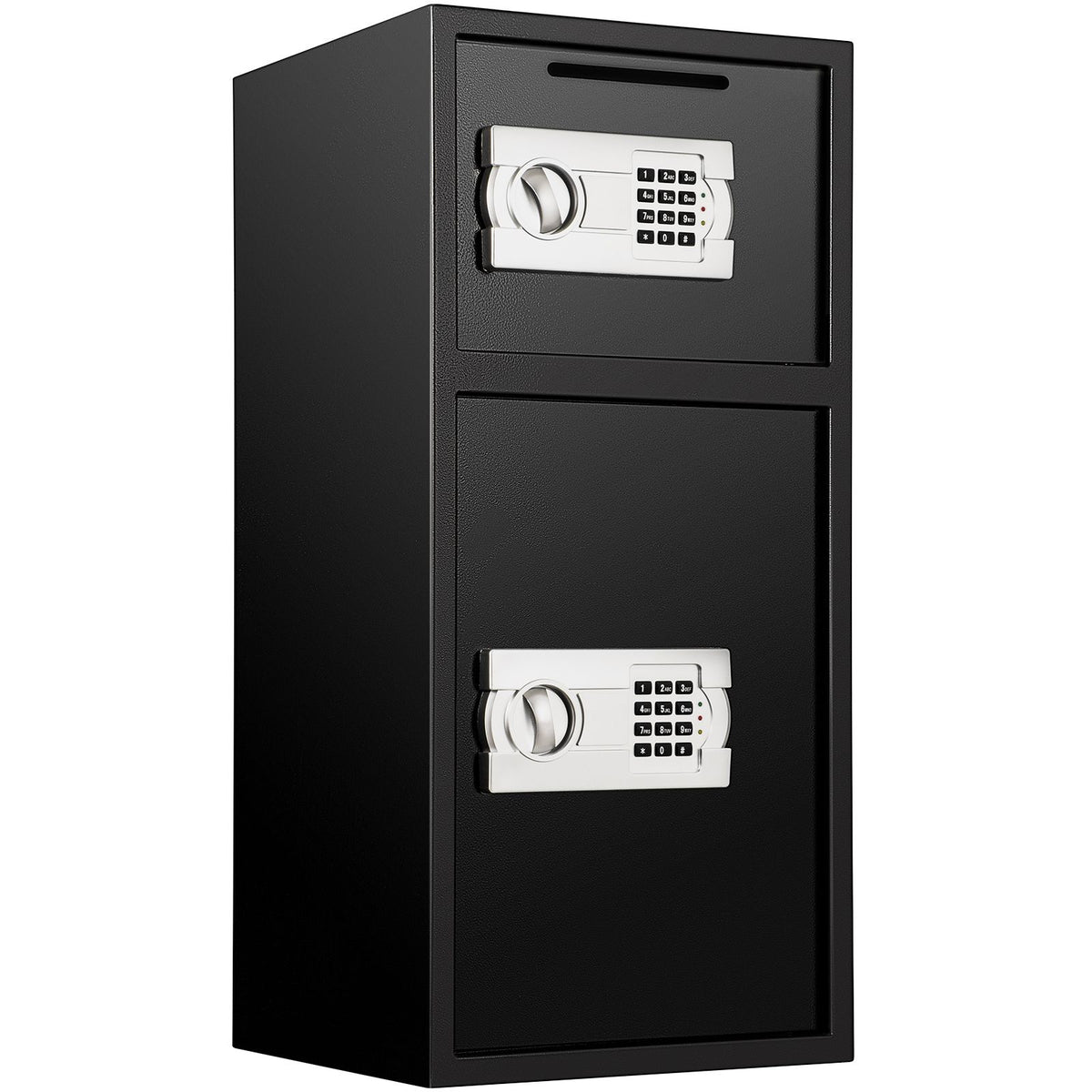 Large Double Door Security Safe Box 2.6 Cubic Feet Steel Safe Box Strong Box with Digital Lock for Money Gun Jewelry Black